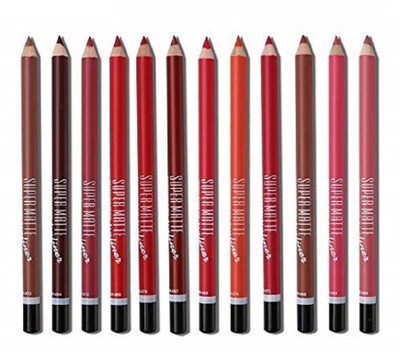 Wonholli Matte Lip Liner One Swipe Smooth Application(Multicolor)
