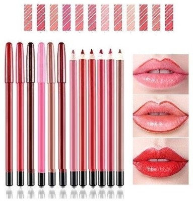 luzimaisa Bold Matte Lipliner Pack Of 12 PCS(multicolor)