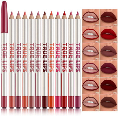 MYEONG Waterproof Professional Multicolored Matte Lip Liner(Multi Color)