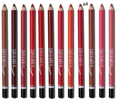Morbee Waterproof Professional Multicolored Matte Super Matte Lip Liner a4(MULTICOLOUR)