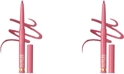 VERGE Glide On Lip Liner (Waterproof, Smudgeproof & Long Lasting Formula) Pack of 2(I'm Game)
