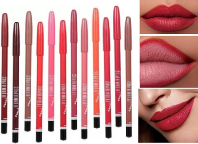 Amaryllis Set of 12 Multi-Color Magic Lipliner Pencils(Multicolour)