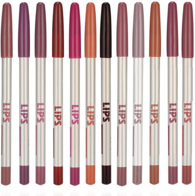 YAWI matte finish lip liner pencil for women(MULTI COLOR)