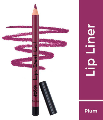 NYKAA Lips Dont Lie Waterproof Line & Fill Lip Liner Heartbreaker 07(PLUM)