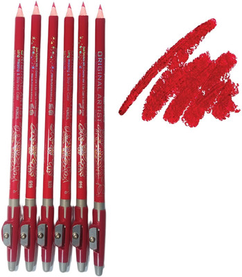 WECHARMERZ 6Pcs Waterproof Matte Lipliner Highly Pigmented Lip Pencil(Peach Red)