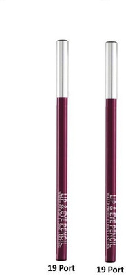 FLENGO Lip Liner Pencil Long Lasting Pigmented Definer Waterproof Formula-Port(Shade-19)