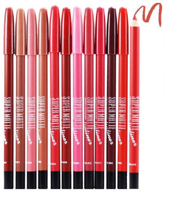 ADJD Supet matte Natural Smudgeproof Non- Transfer Waterproof Lipliner Pencil(MULTI COLOR)
