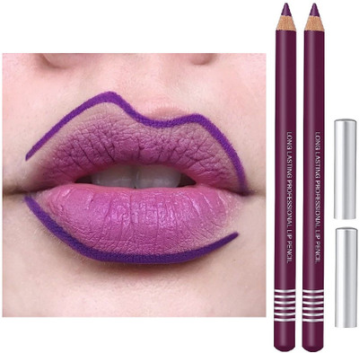 SEUNG SMUDGE PROOF MATTE FINISH PURPLE LIP LINER SET OF 2(PURPLE)