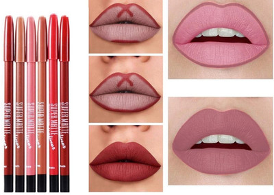 tanvi27 Matte Lip Liner | One Swipe Smooth Application | Long Lasting Lip Pencil(multi color)
