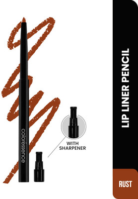 COLORESSENCE Creamy Lip Liner|Long Lasting Waterproof Formula|Inbuilt Sharpener B1(Rust)