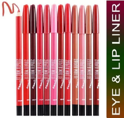Amaryllis Perfect 12 Multi-Color Magic Lipliner Pencils(Multicolour)
