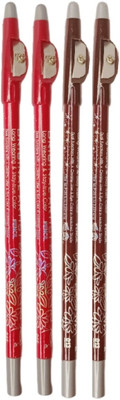 WECHARMERZ Long Wearing & Stay-True Colour Matte Lipliner Pencil Combo(Red,Maroon)
