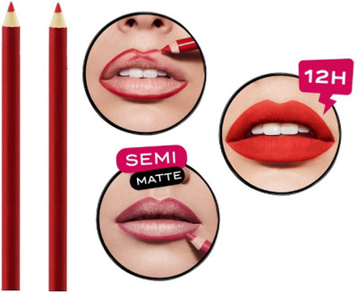 Luster Shine Waterproof Smooth Matte Velvet Lip Liner(RED)
