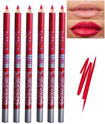 ads Eye & Lip Pencil Red Dual Use Lipliner Pencil Waterproof(RED)