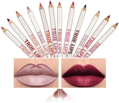 Amaryllis Lip Liner Pencil Long Lasting Pigmented Definer Waterproof(Multicolour)