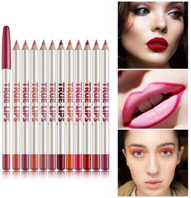 Emijun LIP CARE MATTE LIP STICK FINISHING SUPRA MATTE LIP LINER SET OF 12(multi color)
