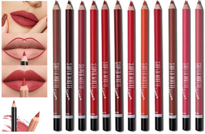 Amaryllis HD Lip Liner Pencil Non-stick Waterproof Matte(Multicolor)