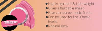 YAWI 3 in1 LipTint,Cheek Tint & Eye Tint Deep Moisturizing TINT(Pink Fever)