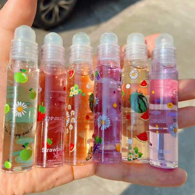 REIMICHI New Fruit Lip Oil Moisturizing Transparent Lip Gloss Set of 6(MULTI COLOR)