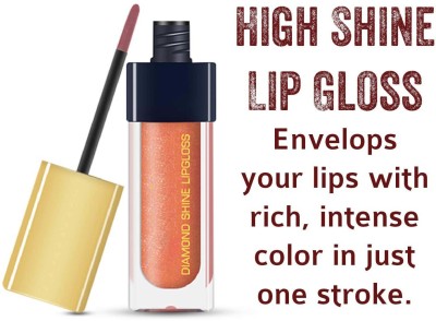 REIMICHI Best Diamond Shine Lip Gloss for Supreme Shine Pink Liquid Lipstick(PINK, 6 g)