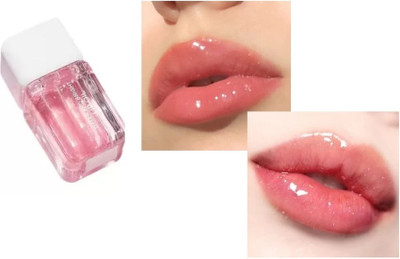 HUZURLU Korean Color Changing Liquid Lip Gloss for Dry & Chapped Lips(4 ml, pink)