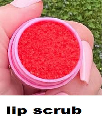 Lui Pui best new strawberry lips scrub for soft lips(red)
