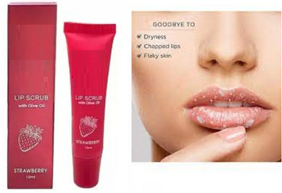 Lui Pui strawberry lips scrub for soft lips(peach)