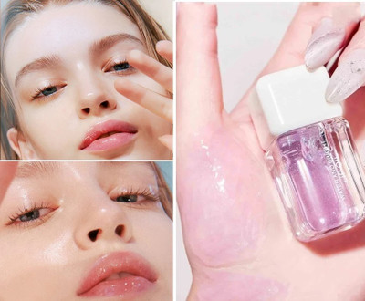 HUZURLU Color Changing Liquid Lip Gloss for Dry & Chapped Lips(4 ml, pink)