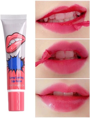 Emijun Waterproof Long Lasting Peel Off Mask Lip Gloss(Watermelon, 15 ml)