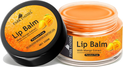 PARK DANIEL Mango Extract Lip Balm For Dry, Cracked & Chapped Lips - Pack of 1 Unit of 15gm(Assorted)