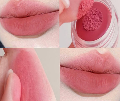 MYEONG Korean Makeup Lips And Cheek Lips And Cheek Mousse Cream Tint(Ruby Pink)