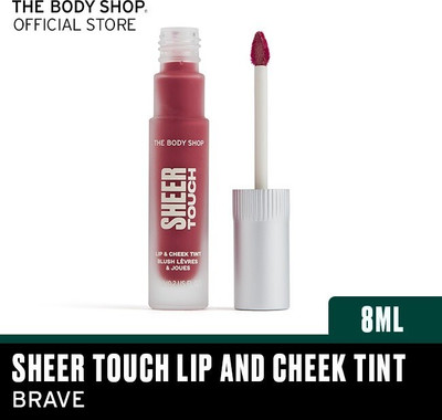 THE BODY SHOP Sheer Touch Lip and Cheek Tint ( Brave ) 8 ML Lip Stain(8 ml)