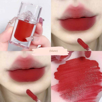 WOONGMI Korean Pigment Transparent Matte Lip Gloss For Women(5 ml, RED)