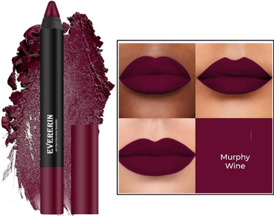 EVERERIN All DAY Long Lasting Crayon Lipstick Creamy Matte Finish (RED) Lip Stain(3.5 g)