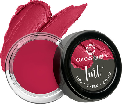 COLORS QUEEN Creamy Matte Lip and Cheek Tint for women Enriched with Vitamin E(Ruby_Woo_, 8 g)