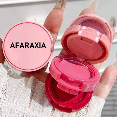 AFARAXIA 3in1 lip and cheek tint cream blush Pink, Peach, Red color Lip Stain(3 g)