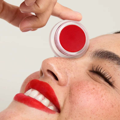 MYEONG Muddy Texture Mousse Matte Velvet Blush Red Lip Cheek Tint Lip Stain(8 g)