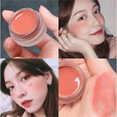 MYEONG Tint Multi Pot 3 in 1 Use Lip And Eye & Cheek Tint, Face Blusher(Brown)