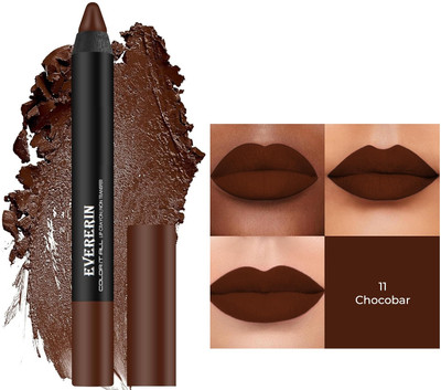 EVERERIN Long Lasting Crayon Lipstick | Creamy Matte Finish | Waterproof PR5(PINKISH RED, 3.5 g)
