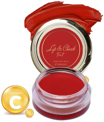 MYEONG Rose Red Shade Lip Tint & Cheek Tint Multipot Tint For Lips, Eyelids & Cheeks(Red, 10 g)