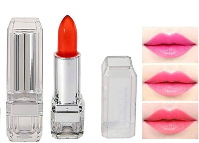 YAWI Color Change Gel Lipstick Moisturising | Glossy Finish | Gives a Natural Colour(Orange)