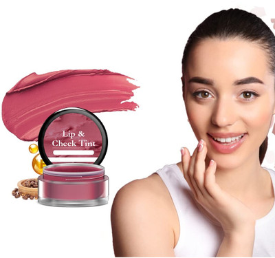 Emijun Lip & Cheek Tint Blush with Beetroot Extract Long Lasting, Lip Stain Lip Stain(10 g)