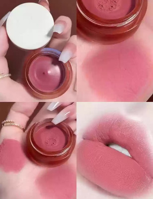 MYEONG Lip and Cheek Mud Tint Edgy Red Creamy Matte Mousse(10 g, Edgy Red)