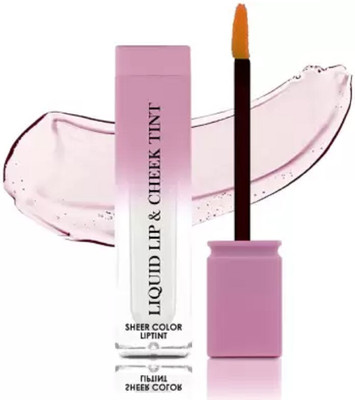Arcanuy Korean Lip Gloss Natural Lip Tint, Multi-Use Lip And Cheek Tint(4 ml, Transparent)