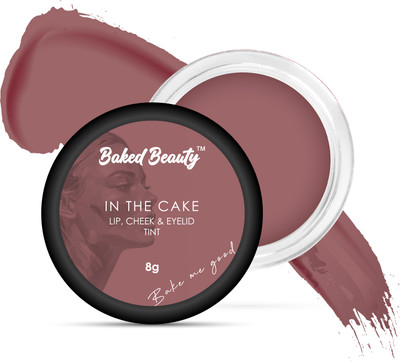 BAKED BEAUTY In The Cake Lip Cheek & Eyelid Tint with Richness of Shea Butter and Vitamin E Lip Stain(8 g)