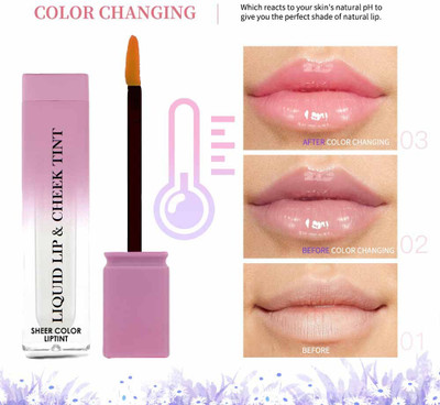 WOONGMI 2-IN-1 LIP & CHEEK LIQUID TINT FOR WATERPROOF Lip Stain(4 ml)