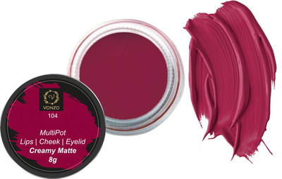 vonzo Lip and cheek tint with essential oils for lips,cheeks and eyelid shade 104 Lip Stain(8 g)