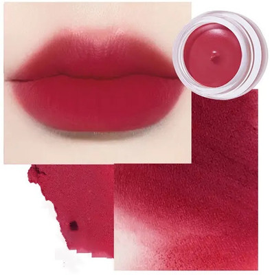 MYEONG Velvet Hazy Cheek Lip Mud Dual Use For Lips And Cheek Lip Tint Lip Gloss Flower Pink(Pack of: 1, 8 g)