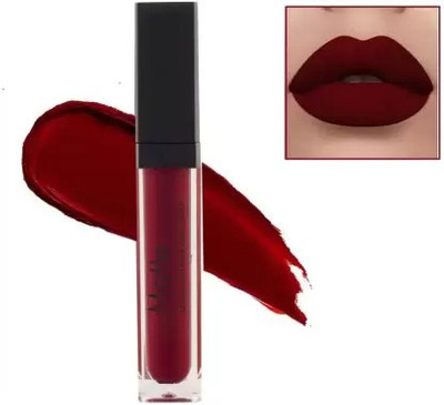 BLUSHIS Non Transfer Waterproof Longlasting Liquid Lipstick Combo Set of 1 pc(Maroon, 6 ml)