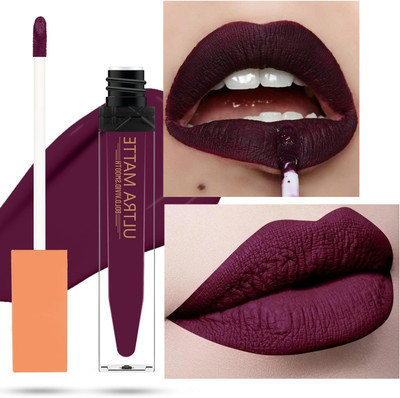 GABBU Non Transfer Waterproof Longlast SensationaL Liquid Matte Lipstick(dark berry, 9 ml)